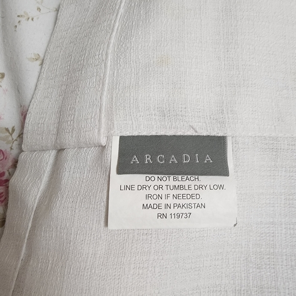 Arcadia Rod Pocket Set of 2 Floral Curtain Panel - Picture 6 of 9